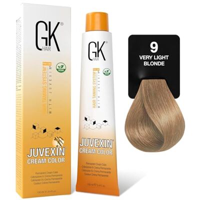 GK Hair - Juvexin 9 - Biondo chiarissimo - Crema colorante capelli GK Hair - Juvexin 9 - Biondo chiarissimo - Crema colorante capelli