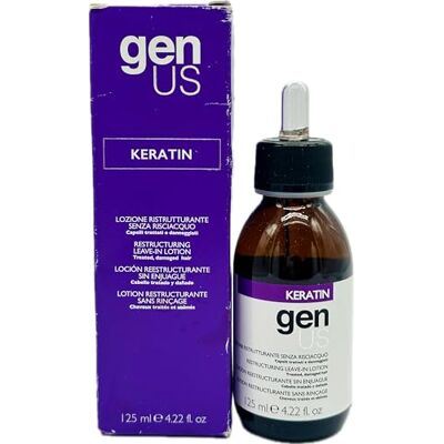 Genus Lozione Ristrutturante Keratin Senza Risciacquo per Capelli Trattati e Danneggiati 125 ml Genus Lozione Ristrutturante Keratin Senza Risciacquo per Capelli Trattati e Danneggiati 125 ml