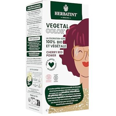 Herbatint Organic Cherry Red Power Vegetal Colour 100g Herbatint Organic Cherry Red Power Vegetal Colour 100g