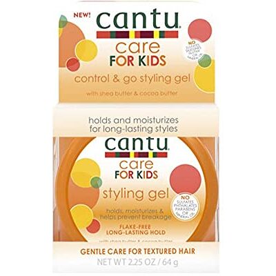 CANTU Gel Styling per Bambini Formula Delicata Non Appiccicoso Idrata e Protegge Adatto per Tutti i Tipi di Capelli 65 ml CANTU Gel Styling per Bambini Formula Delicata Non Appiccicoso Idrata e Protegge Adatto per Tutti i Tipi di Capelli 65 ml