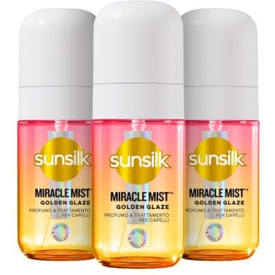 Sunsilk Golden Glaze Trattamento e Profumo per Capelli Anticrespo 3 x 50 ml Sunsilk Golden Glaze Trattamento e Profumo per Capelli Anticrespo 3 x 50 ml