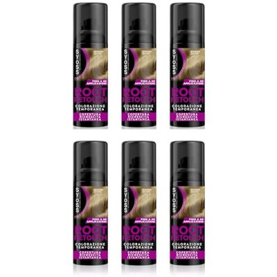 Syoss Root Retouch Colorazione Temporanea Spray Biondo Scuro 120ml, Ritocco capelli bianchi e ricrescita capelli resistente a pioggia e sudore, Fino a 240 applicazioni (Confezione da 6) Syoss Root Retouch Colorazione Temporanea Spray Biondo Scuro 120ml, Ritocco capelli bianchi e ricrescita capelli resistente a pioggia e sudore, Fino a 240 applicazioni (Confezione da 6)