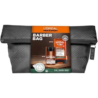 L’Oréal Paris men expert L'Oréal Men Expert Set per la cura della barba da uomo, set regalo con crema viso, gel doccia e beauty case, regali da uomo con olio di legno di cedro, Barber Club, 1 x 50 ml, 1 x 250 ml L’Oréal Paris men expert L'Oréal Men Expert Set per la cura della barba da uomo, set regalo con crema viso, gel doccia e beauty case, regali da uomo con olio di legno di cedro, Barber Club, 1 x 50 ml, 1 x 250 ml
