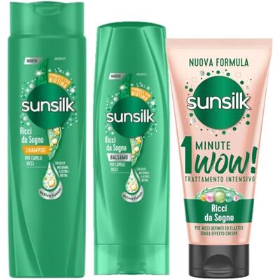 Sunsilk RICCI DA SOGNO: Shampoo + Balsamo + Trattamento Intensivo Sunsilk RICCI DA SOGNO: Shampoo + Balsamo + Trattamento Intensivo