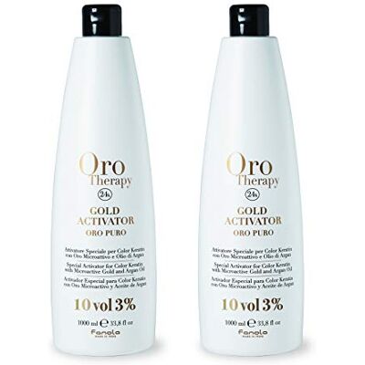 FANOLA Gold Activator Oro Puro 10 Vol 3% Attivatore Speciale per Color Keratin 2X1000 ml FANOLA Gold Activator Oro Puro 10 Vol 3% Attivatore Speciale per Color Keratin 2X1000 ml