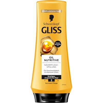 Gliss Kur Balsamo Condizionatore Nutriente 200 ml, Per Capelli Danneggiati, Garantisce Pettinabilità Ideale Gliss Kur Balsamo Condizionatore Nutriente 200 ml, Per Capelli Danneggiati, Garantisce Pettinabilità Ideale