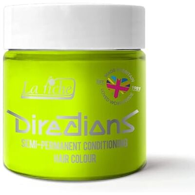 La Riche Semi-Permanent Hair Color 100ml Tub (Fluorescent Lime) La Riche Semi-Permanent Hair Color 100ml Tub (Fluorescent Lime)