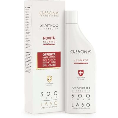 CRESCINA Transdermic NEO MITO SHAMPOO Ri-Crescita Capelli 500 Uomo 150ml CRESCINA Transdermic NEO MITO SHAMPOO Ri-Crescita Capelli 500 Uomo 150ml