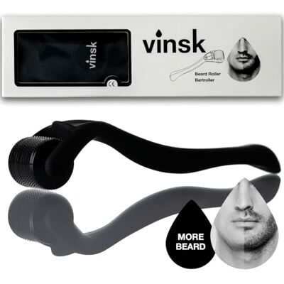 vinsk ® rullo per barba per una crescita forte della barba derma roller per la crescita della barba e la cura della barba derma beard roller 0,5 mm titanio 540 microneedling stimola e accelera vinsk ® rullo per barba per una crescita forte della barba derma roller per la crescita della barba e la cura della barba derma beard roller 0,5 mm titanio 540 microneedling stimola e accelera