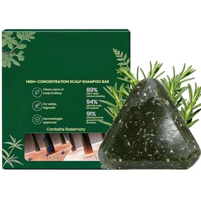 Generic Shampoo solido rivitalizzante per il cuoio capelluto, formula delicata e idratante a base di erbe, shampoo solido anticaduta a base vegetale, contiene aminoacidi di rosmarino, rinforza i capelli dirad Generic Shampoo solido rivitalizzante per il cuoio capelluto, formula delicata e idratante a base di erbe, shampoo solido anticaduta a base vegetale, contiene aminoacidi di rosmarino, rinforza i capelli dirad