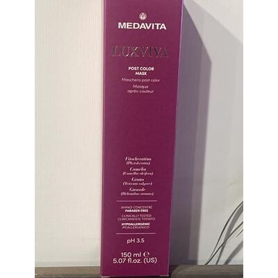 Medavita Luxviva Maschera Post Color per Capelli Colorati, Trattamento Professionale, 150 ml Medavita Luxviva Maschera Post Color per Capelli Colorati, Trattamento Professionale, 150 ml