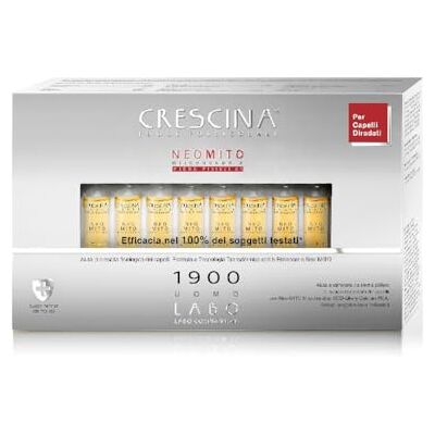 CRESCINA Transdermic NEO MITO Isole Follicolari Trattamento per Ri-crescita Capelli 1900 Uomo 40 fiale CRESCINA Transdermic NEO MITO Isole Follicolari Trattamento per Ri-crescita Capelli 1900 Uomo 40 fiale