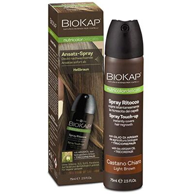 BIOKAP Spray Ritocco per radici, colore castano chiaro BIOKAP Spray Ritocco per radici, colore castano chiaro