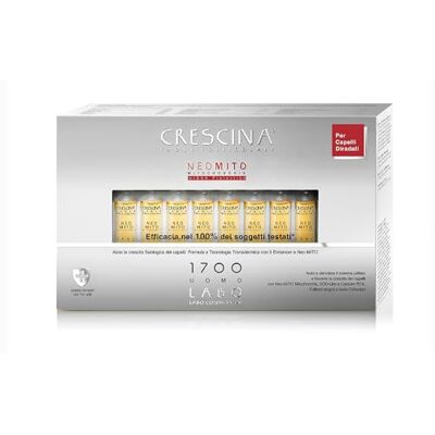 CRESCINA Transdermic NEO MITO Isole Follicolari Trattamento per Ri-crescita Capelli 1700 Uomo 20 fiale CRESCINA Transdermic NEO MITO Isole Follicolari Trattamento per Ri-crescita Capelli 1700 Uomo 20 fiale