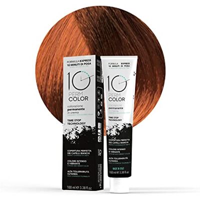 Capello point 10 Perm, Colorazione a Lunga Durata Express 8.4 Biondo Chiaro Rame Tinta per Capelli, Copertura Rapida e Omogenea in 10 Minuti, Colore Brillante, Intenso e Luminoso, 100 ml Capello point 10 Perm, Colorazione a Lunga Durata Express 8.4 Biondo Chiaro Rame Tinta per Capelli, Copertura Rapida e Omogenea in 10 Minuti, Colore Brillante, Intenso e Luminoso, 100 ml