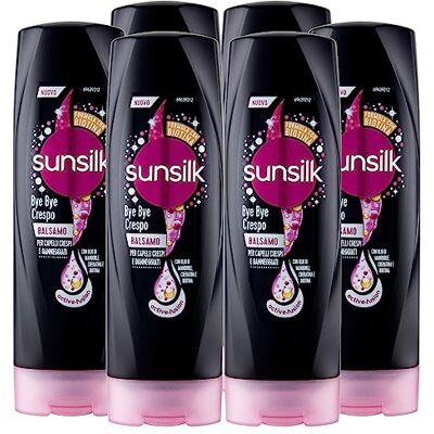 Sunsilk Bye Bye Crespo Balsamo per Capelli Crespi e Danneggiati Formula Active-Fusion con Olio di Mandorle Cheratina Biotina ad Azione Nutriente Rinforzante Districante Idratante 6 Flaconi da 200ml Sunsilk Bye Bye Crespo Balsamo per Capelli Crespi e Danneggiati Formula Active-Fusion con Olio di Mandorle Cheratina Biotina ad Azione Nutriente Rinforzante Districante Idratante 6 Flaconi da 200ml