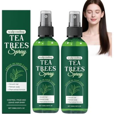 Generic Spray per capelli al Tea Tree, Spray balsamo senza risciacquo al Tea Tree Oil, Spray districante idratante e nutriente anti-crespo, Dona lucentezza e morbidezza Generic Spray per capelli al Tea Tree, Spray balsamo senza risciacquo al Tea Tree Oil, Spray districante idratante e nutriente anti-crespo, Dona lucentezza e morbidezza