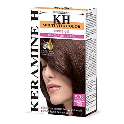 Keramine H Crema Gel, Castano Chiaro Tabacco 3 Confezioni da 110 ml Totale: 330 ml Keramine H Crema Gel, Castano Chiaro Tabacco 3 Confezioni da 110 ml Totale: 330 ml