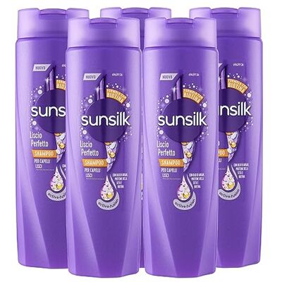 Sunsilk Shampoo Liscio Perfetto Per Capelli Lisci Azione Antiumidità Con Formula Active Fusion 5 Flaconi da 250 ml Sunsilk Shampoo Liscio Perfetto Per Capelli Lisci Azione Antiumidità Con Formula Active Fusion 5 Flaconi da 250 ml