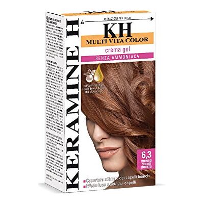 Keramine H Crema Gel Biondo Scuro Dorato, 3 Confezioni da 110 ml, Totale 330 ml Keramine H Crema Gel Biondo Scuro Dorato, 3 Confezioni da 110 ml, Totale 330 ml
