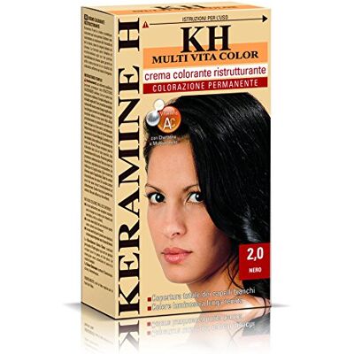 Keramine H Crema Colorante Ristrutturante, Nero 3 Confezioni da 110 ml Totale: 330 ml Keramine H Crema Colorante Ristrutturante, Nero 3 Confezioni da 110 ml Totale: 330 ml