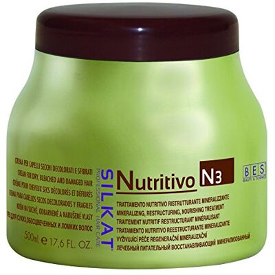 BES Silkat nutritivo n3 crema ristrutturante mineralizzante per capelli secchi 500ml BES Silkat nutritivo n3 crema ristrutturante mineralizzante per capelli secchi 500ml