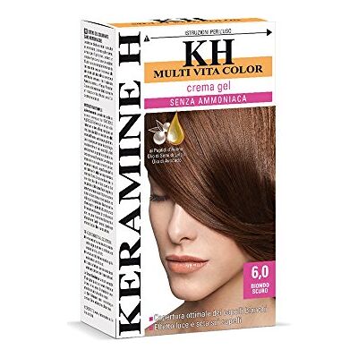 Keramine H Crema Gel senza Ammoniaca, Biondo Scuro 3 Confezioni da 110 ml Totale: 330 ml Keramine H Crema Gel senza Ammoniaca, Biondo Scuro 3 Confezioni da 110 ml Totale: 330 ml