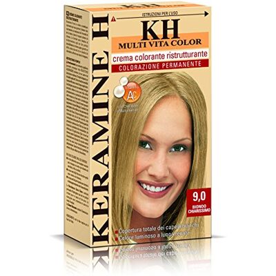 Keramine H Crema Colorante Ristrutturante, Biondo Chiarissimo 3 Confezioni da 110 ml Totale: 330 ml Keramine H Crema Colorante Ristrutturante, Biondo Chiarissimo 3 Confezioni da 110 ml Totale: 330 ml