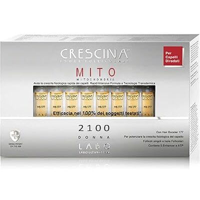 CRESCINA Transdermic Mito Isole Follicolari Trattamento per la Ricrescita dei capelli 2100 Donna 20 fiale CRESCINA Transdermic Mito Isole Follicolari Trattamento per la Ricrescita dei capelli 2100 Donna 20 fiale