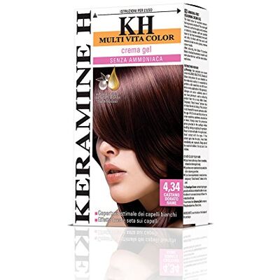 Keramine H Crema Gel, Castano Dorato Rame 3 Confezioni da 110 ml Totale: 330 ml Keramine H Crema Gel, Castano Dorato Rame 3 Confezioni da 110 ml Totale: 330 ml