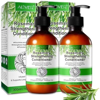 P-Beauty Cosmetic Accessories Balsamo al rosmarino 2x300 ml per capelli danneggiati e secchi, balsamo per capelli al rosmarino per la crescita dei capelli e la cura del cuoio capelluto, rosmarino, menta, cura dei P-Beauty Cosmetic Accessories Balsamo al rosmarino 2x300 ml per capelli danneggiati e secchi, balsamo per capelli al rosmarino per la crescita dei capelli e la cura del cuoio capelluto, rosmarino, menta, cura dei