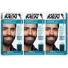 Just for men 3 tinta gel per barba e baffi , nero (28,4 g ciascuno) (etichetta in lingua italiana non garantita)