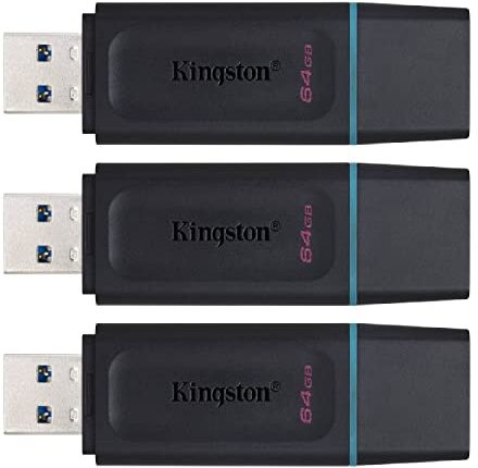 Kingston DataTraveler Exodia Flash Drive da 64 GB, DTX/64 GB (confezione da 3)