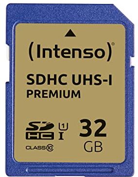 Intenso premium scheda di memoria sdhc da 32 gb, class 10 uhs-i.