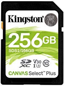 Kingston Canvas Select Plus SD SDS2/256GB Class 10 UHS-I