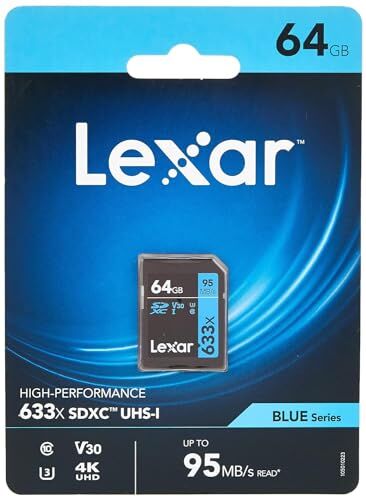 Lexar SDXC Card 64GB Professional 633x UHS-I V30 U3