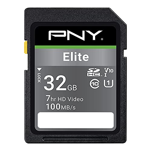 PNY Elite SDHC card 32GB Class 10 UHS-I U1 100MB/s