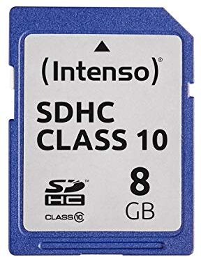 Intenso Scheda di memoria SDHC da 8 GB, Classe 10