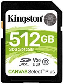 Kingston Canvas Select Plus SD SDS2/32GB Classe 10 UHS-I 512 GB