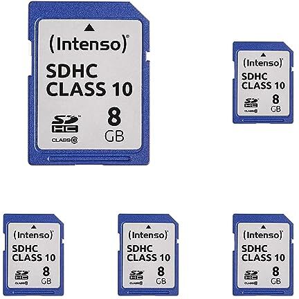 Intenso Scheda di memoria SDHC da 8 GB, Classe 10 (Confezione da 5)