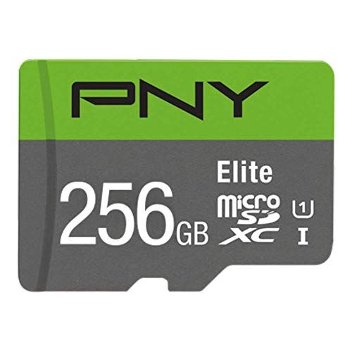 PNY Elite Scheda di Memoria microSDXC 256GB + Adattatore SD, Velocità di Lettura fino a 100MB/s, Classe 10 UHS-I, U1 per video Full HD