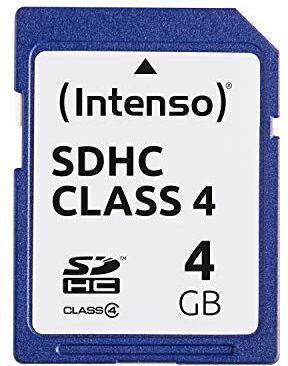 Intenso Scheda di memoria SDHC da 4 GB, Class 4