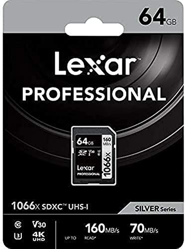 Lexar SDXC CARD 64GB PROFESSIONAL 1066X UHS-I V30 U3