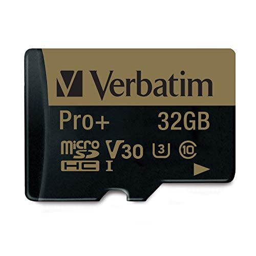 Verbatim Pro+ Flash Scheda MicroSD 32GB, Nero