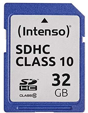 Intenso Scheda di memoria SDHC da 32 GB, Class 10, Blu