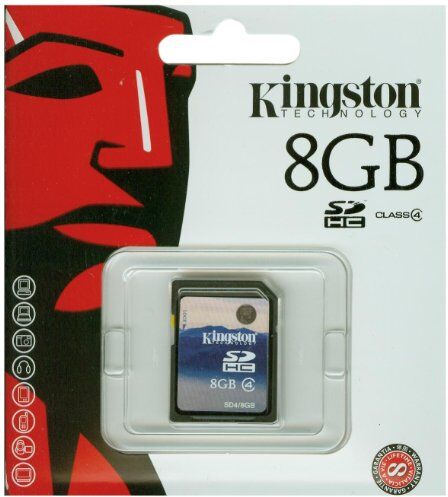 Kingston SDHC Secure Digital Scheda di memoria 8 GB Class 4 (Confezione originale)