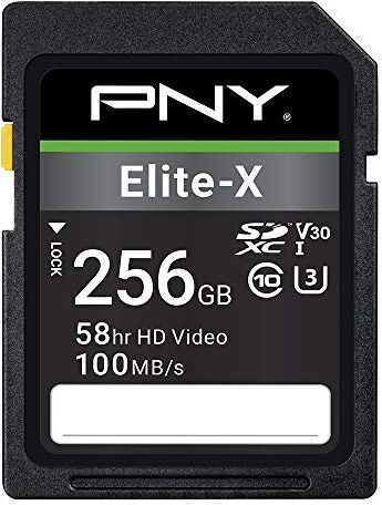 PNY Elite-X SDXC card 256GB Class 10 UHS-I U3 100MB/s