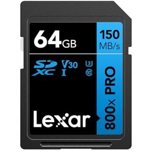 Scheda SD ad alte prestazioni Lexar 64GB - SDXC UHS-I, Classe 10 Scheda SD ad alte prestazioni Lexar 64GB - SDXC UHS-I, Classe 10