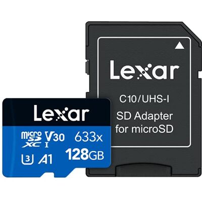 Lexar 633x 128GB MicroSDXC UHS-I Classe 10 memoria flash Lexar 633x 128GB MicroSDXC UHS-I Classe 10 memoria flash