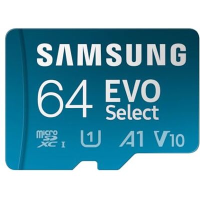 Scheda microSD Samsung EVO Select 2024 - 64GB per Smartphone & Tablet Scheda microSD Samsung EVO Select 2024 - 64GB per Smartphone & Tablet
